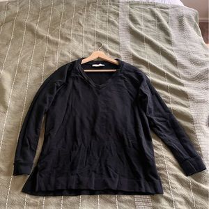 LOFT 100% cotton black sweater - size small